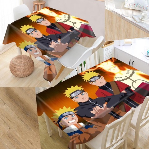 Naruto Table Cover Printing Waterproof Tablecloth More Size